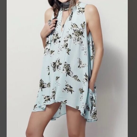 Free People Mint Combo Tunic/Dress - Picture 1 of 8